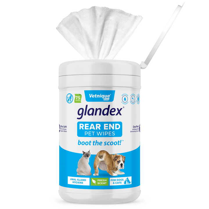 Glandex Anal Gland Hygienic Pet Wipes 75 Fresh Scented Wipes