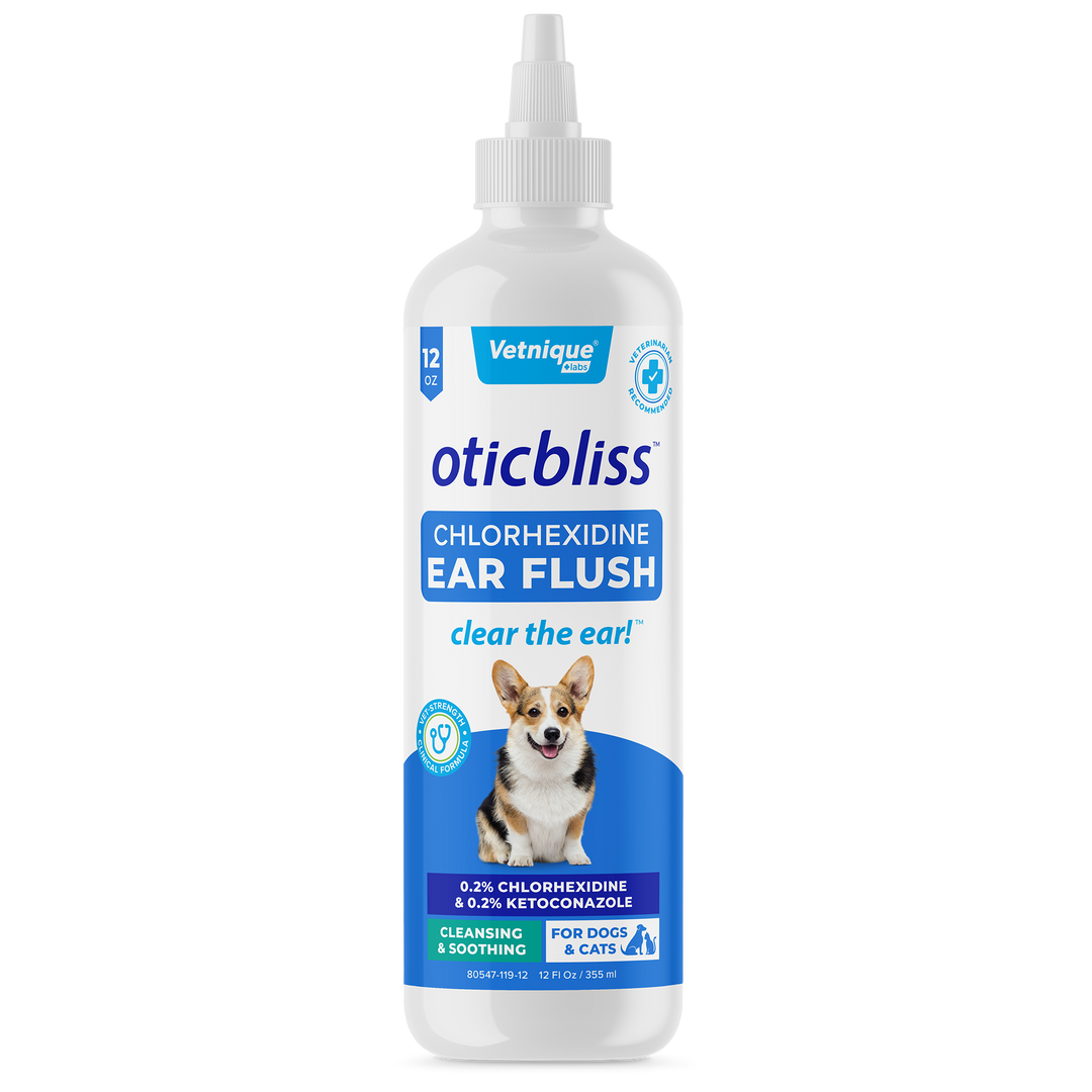 Oticbliss Anti Bacterial Anti Fungal Medicated Ear Flush for Dogs Glandex