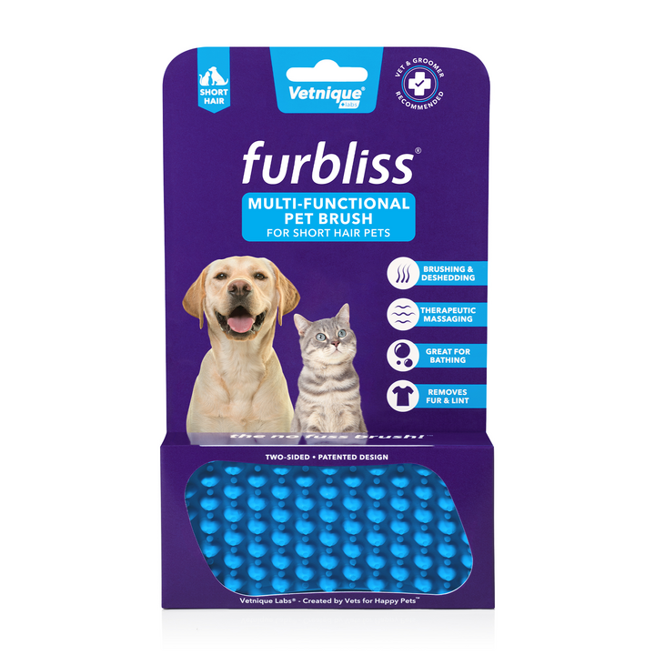 Furbliss® - Blue Brush for Pets with Short Hair