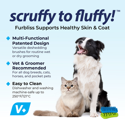 Furbliss® - Blue Brush for Pets with Short Hair