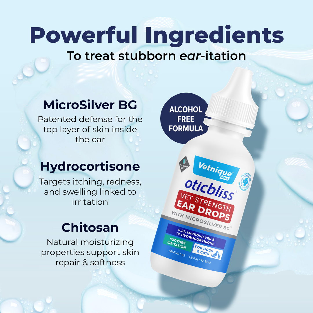 Oticbliss Medicated Ear Drops for Dogs and Cats